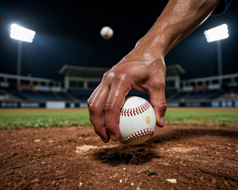 Cinematic Baseball Pitcher Focus