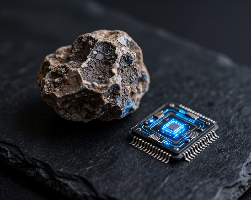 Symbolic intersection of minerals and technology