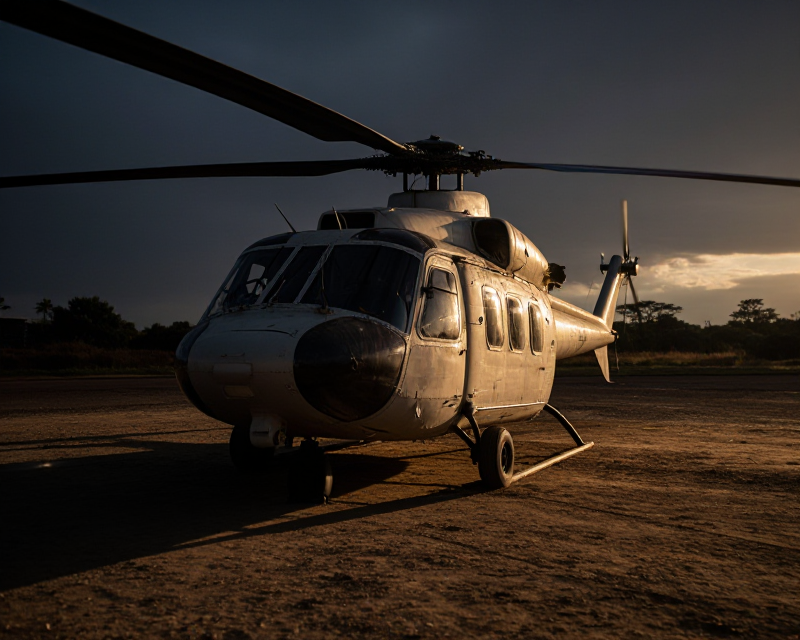 Military Helicopter in Kenya