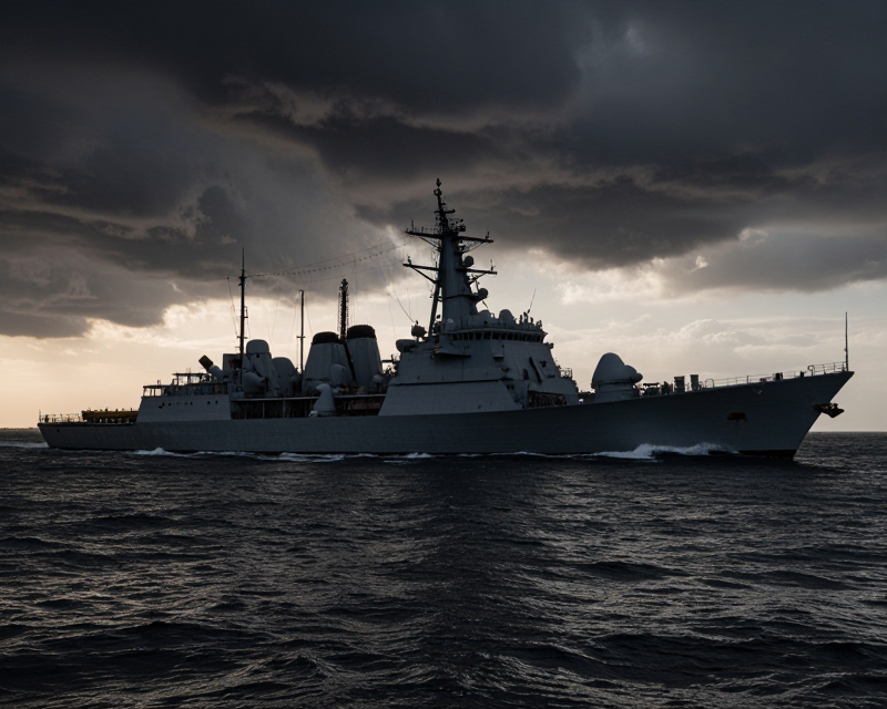 Naval tension in the Strait of Hormuz