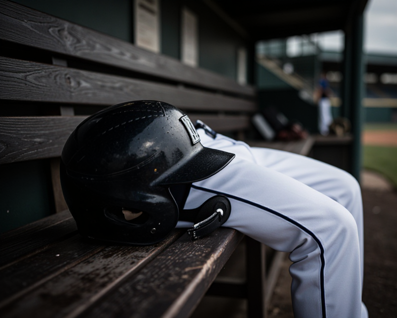 The loneliness of a baseball player