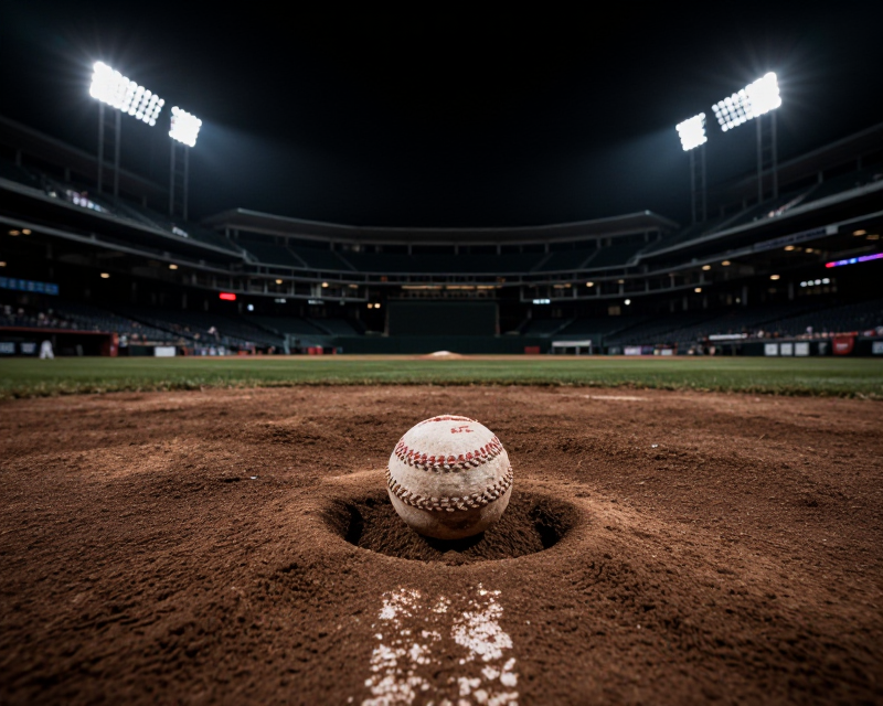 Baseball Stadium Night Drama