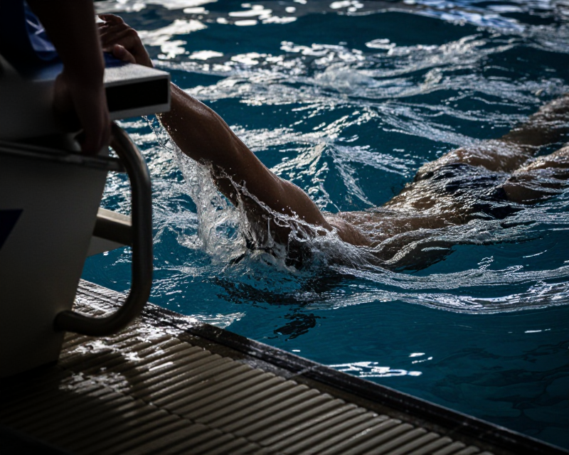 Swimming Competition Tension