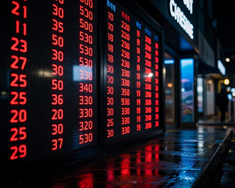 Dark Financial Market Atmosphere